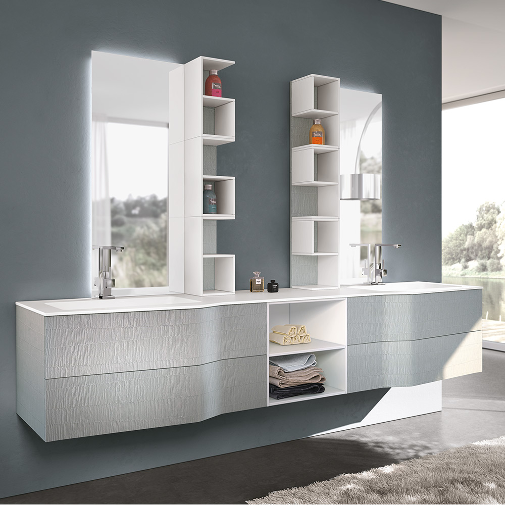 Arredo Bagno Con 2 Lavabi.Arredo Bagno